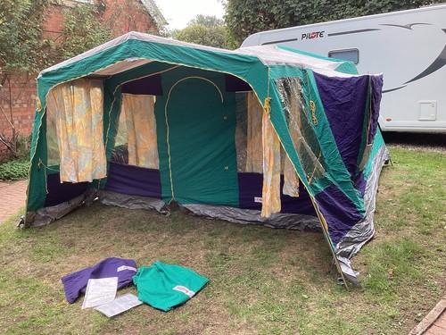 Vintage canvas frame tent - canvas,