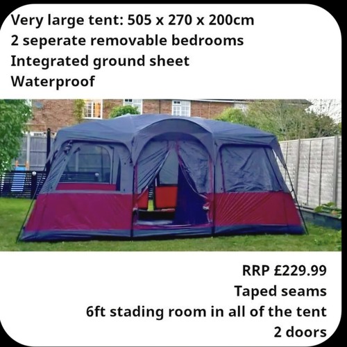 Man tent with sewn in - ,