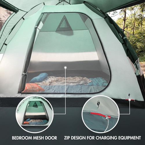 Man tent with porch - with,