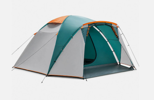 New teal grey 6 person - teal, dome