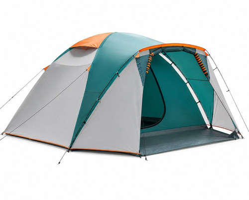Teal grey person dome - teal, tent
